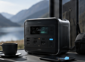 Portable power station prepared for travel