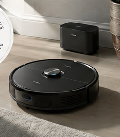 Robot vacuum in a modern home