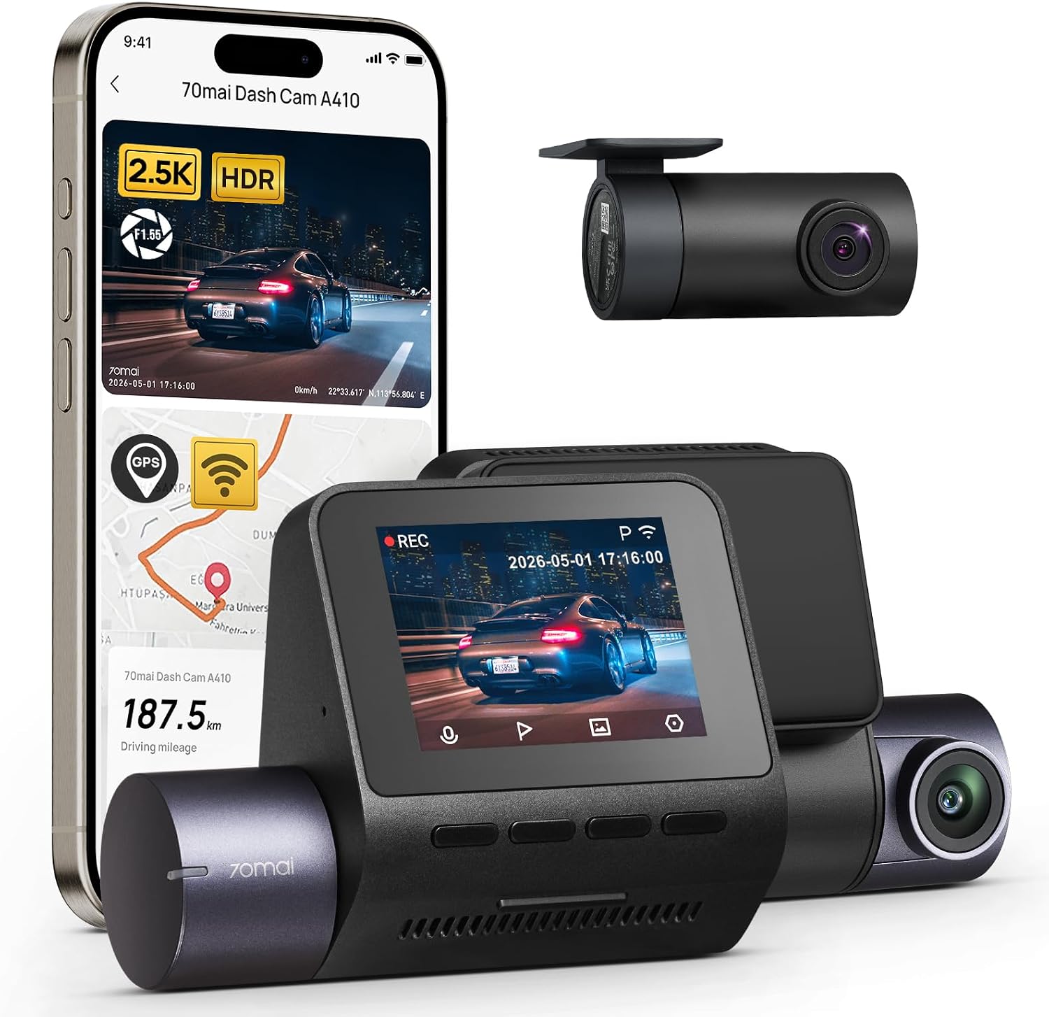 70mai A810 Dash Cam review and comparison